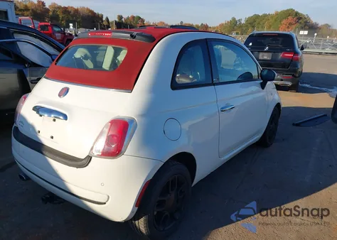 2015 Fiat 500C Pop из США, поврежденный, VIN 3C3CFFDR8FT502858